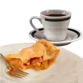 Apple pie and coffee