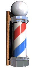 Animated barber pole