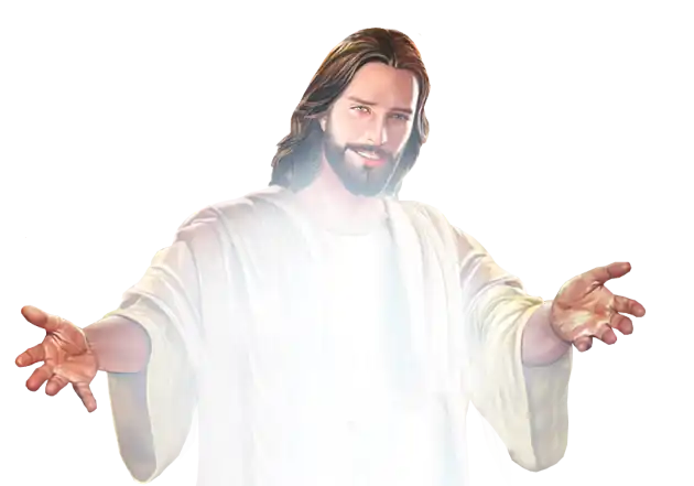 Jesus reaching out