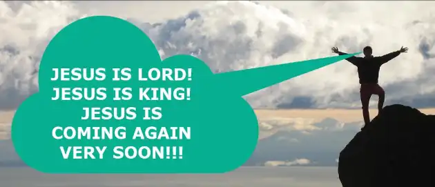 Man shouting out from the mountain top