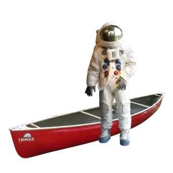An Astronaut and His Canoe