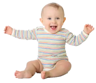 Baby smiling