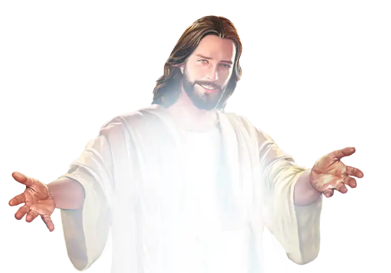 Jesus reaching out with love