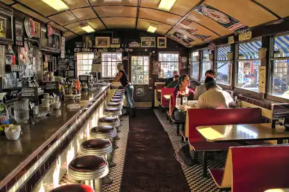 Old diner car