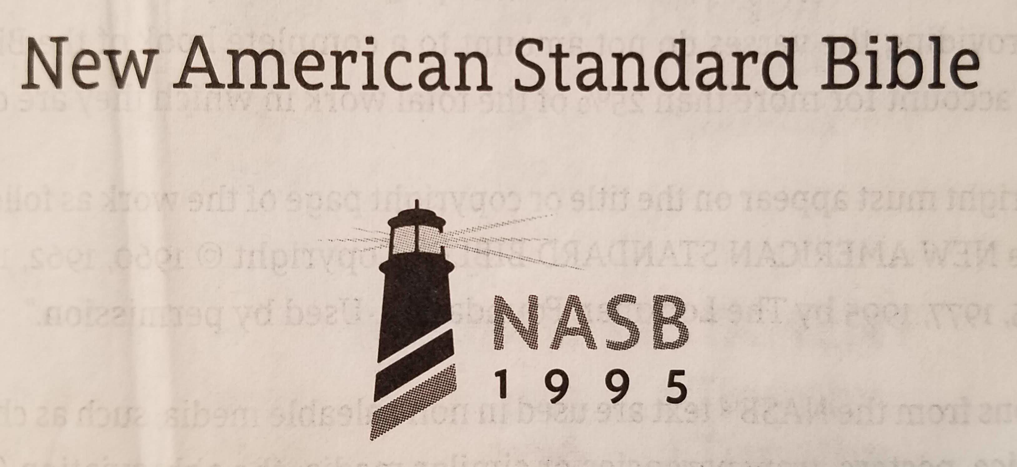 New American Standard Bible 1995 Logo